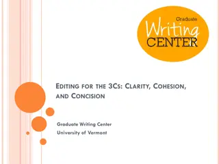 Mastering Clarity, Cohesion, and Concision in Scientific Writing