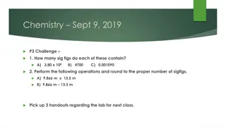 Metric System and Sig Figs in Chemistry