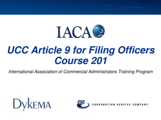 Understanding UCC Article 9 Filing System