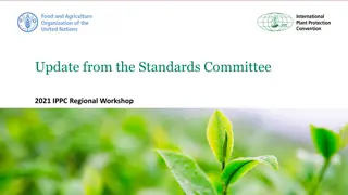 Updates from IPPC Standards Committee 2021 Regional Workshop