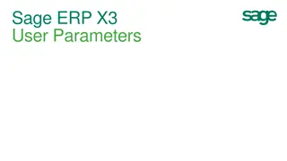 Understanding User Parameters in Sage ERP X3