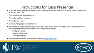 ECHO Case Presentation Process