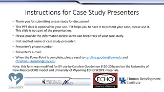 Comprehensive Guide for Case Study Presenters