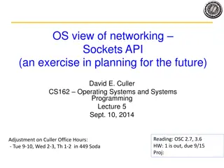 Networking Sockets API in Operating Systems