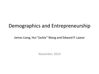 Relationship Between Demographics and Entrepreneurship