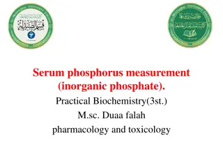 Serum Phosphorus: Importance, Measurement, and Functions