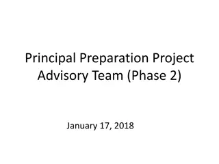 Principal Preparation Project Advisory Team Meeting Summary