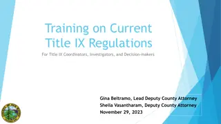 Understanding Current Title IX Regulations