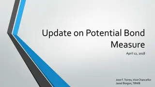 Update on Potential Bond Measure - April 12, 2018