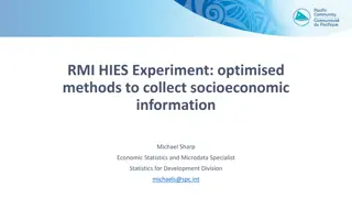 Optimised Methods for Collecting Socioeconomic Information in the Pacific Region