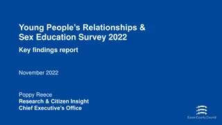 Youth Relationships & Sex Education Survey 2022 Key Findings Report