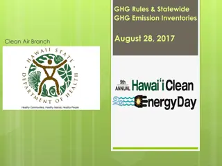 Hawaii Statewide Greenhouse Gas Emission Rules Overview