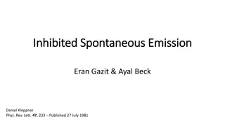 Exploring Inhibited Spontaneous Emission in Physics