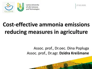 Cost-effective Measures to Reduce Ammonia Emissions in Agriculture