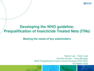 Developing WHO Guideline for ITN Prequalification