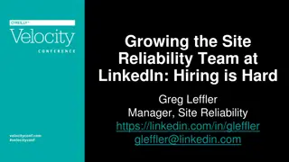 LinkedIn Site Reliability Team Growth Insights