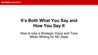 Crafting a Strategic Voice and Tone for NC State Branding