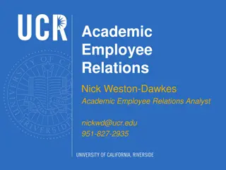 Employee Relations in Academic Institutions