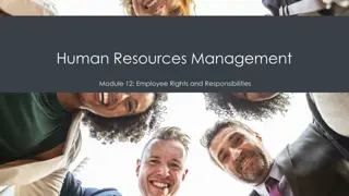 Employee Rights and Responsibilities in Human Resources