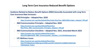 Long-Term Care Insurance Reduced Benefit Options Guidance