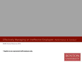 Effectively Managing an Ineffective Employee: Performance & Conduct