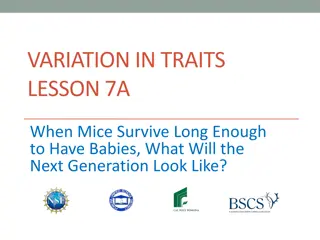 Trait Variation: Survival of Mice in Changing Environments