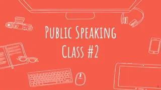 Mastering Public Speaking - Techniques and Practice