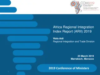 Africa Regional Integration Index Report 2019 Summary