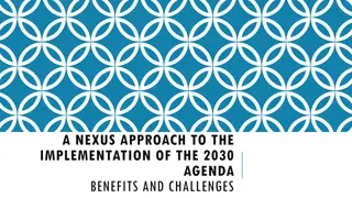 Implementing the 2030 Agenda: Embracing a Nexus Approach