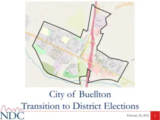 City of Buellton Transition to District Elections - Analysis and Focus Plans