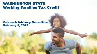 Washington State Working Families Tax Credit Outreach Advisory Committee Meeting Update