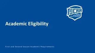 NJCAA Academic Eligibility Requirements