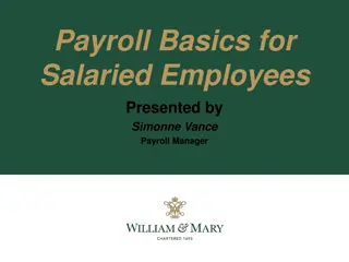 Payroll Basics for Salaried Employees Presentation