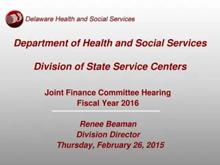 Delaware Division of State Service Centers: Promoting Community Services and Support