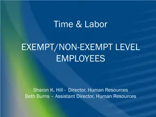 Employee Time and Labor Management in a Workplace Setting