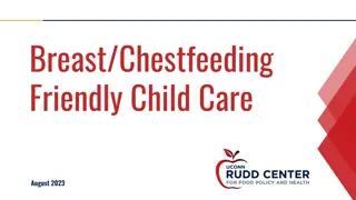 Breast/Chestfeeding Friendly Child Care Practices for August 2023