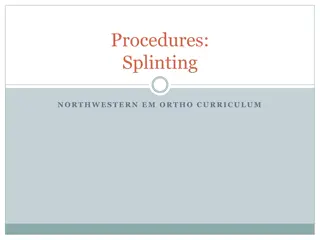 Splinting Procedures and Equipment: A Comprehensive Guide