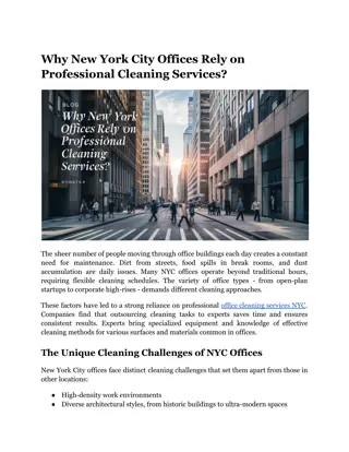 Why New York City Offices Rely on Professional Cleaning Services_