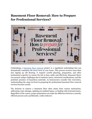 Basement Floor Removal_ How to Prepare for Professional Services