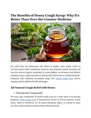 The Benefits of Honey Cough Syrup_ Why It's Better Than Over-the-Counter Medicine