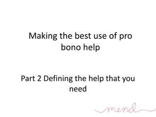 Maximizing the Value of Pro Bono Support: Defining Your Needs