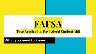 FAFSA: Federal Student Aid Application Guide