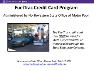 FuelTrac Credit Card Program Guidelines