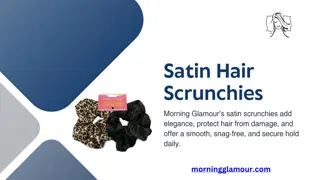 Satin Hair Scrunchies – Stylish and Gentle by Morning Glamour