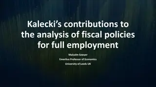 Kalecki's Analysis of Fiscal Policies for Full Employment