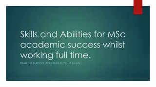 Effective Strategies for MSc Academic Success While Working Full-Time