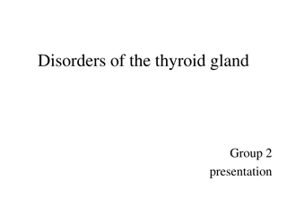 Disorders of the Thyroid Gland: Group 2 Presentation