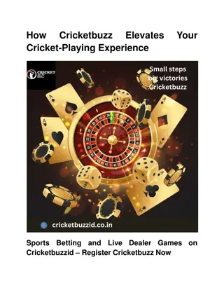 How Cricketbuzz Elevates Your Cricket-Playing Experience