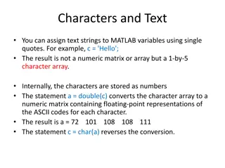 Exploring Text Manipulation in MATLAB