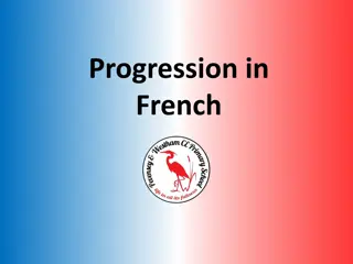 French Progression Plan for Year 3 and Year 4 Students